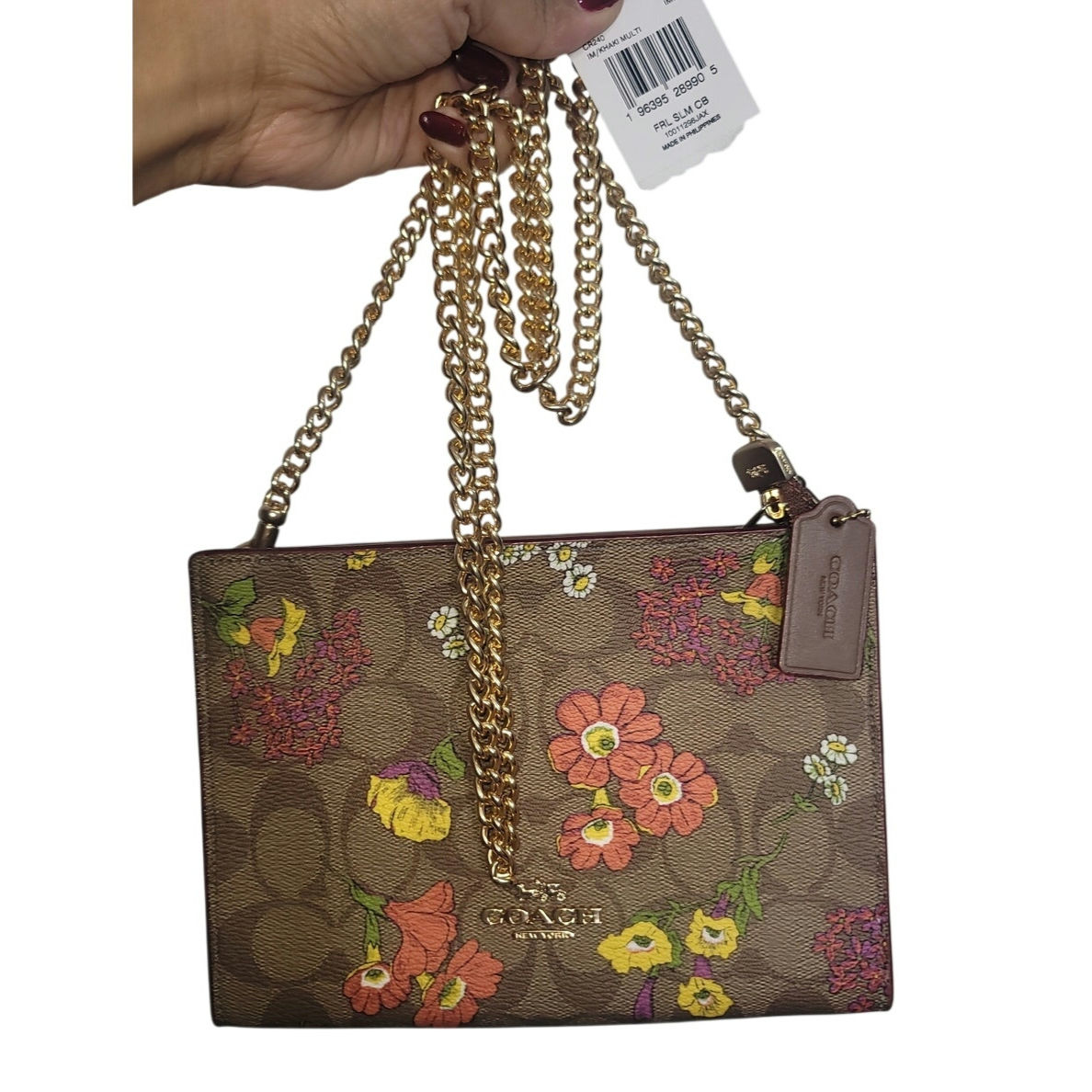 Coach Floral Slim Crossbody Nwt